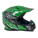 Kask Motocyklowy dla dzieci Enduro Zielony M